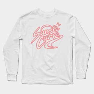 Neon Sunset Curve Long Sleeve T-Shirt